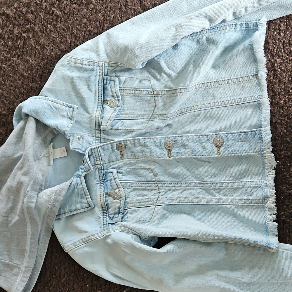 Cat & Jack Light Blue Hooded Jacket